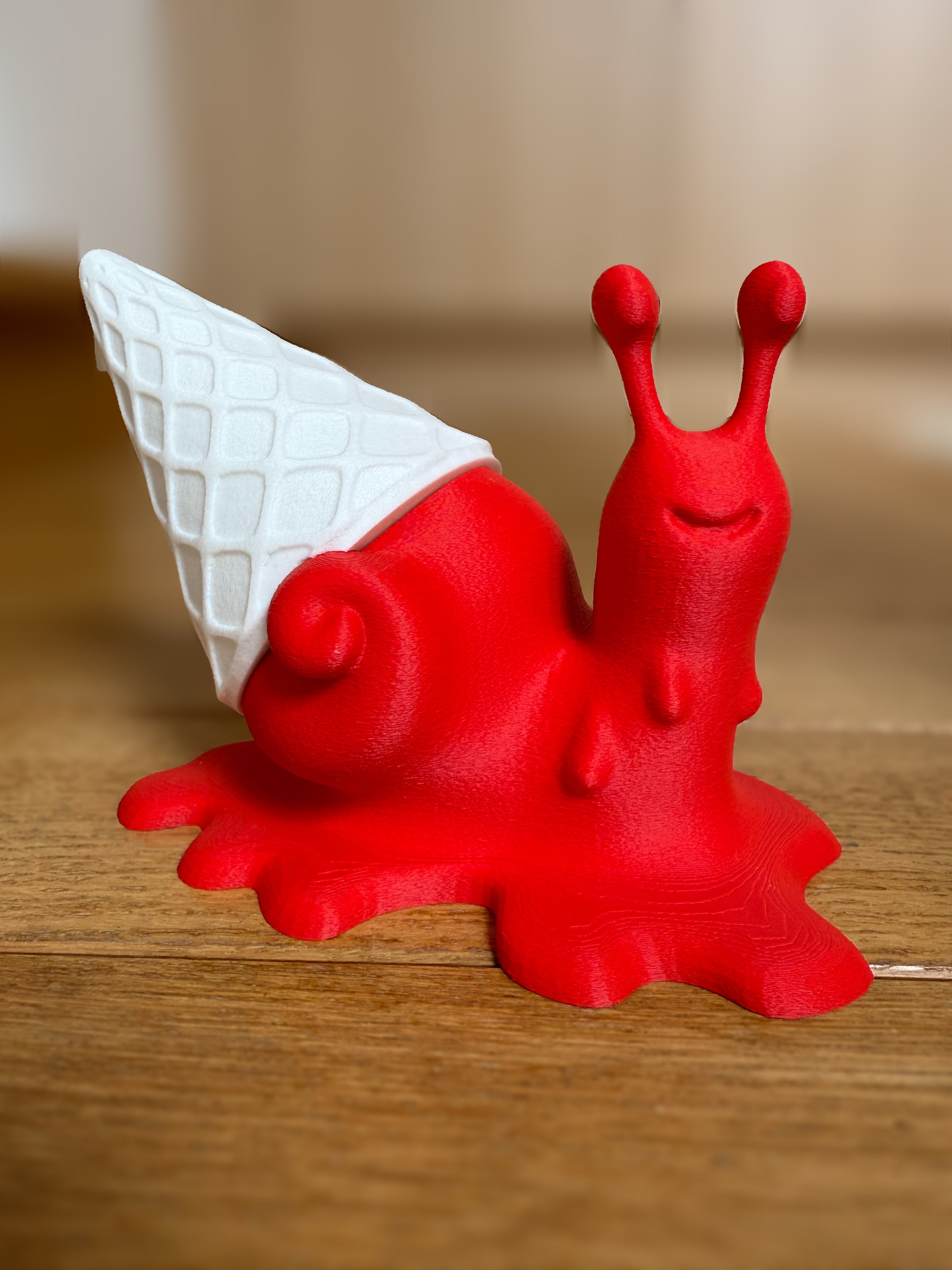 Snail Ice Cream Red