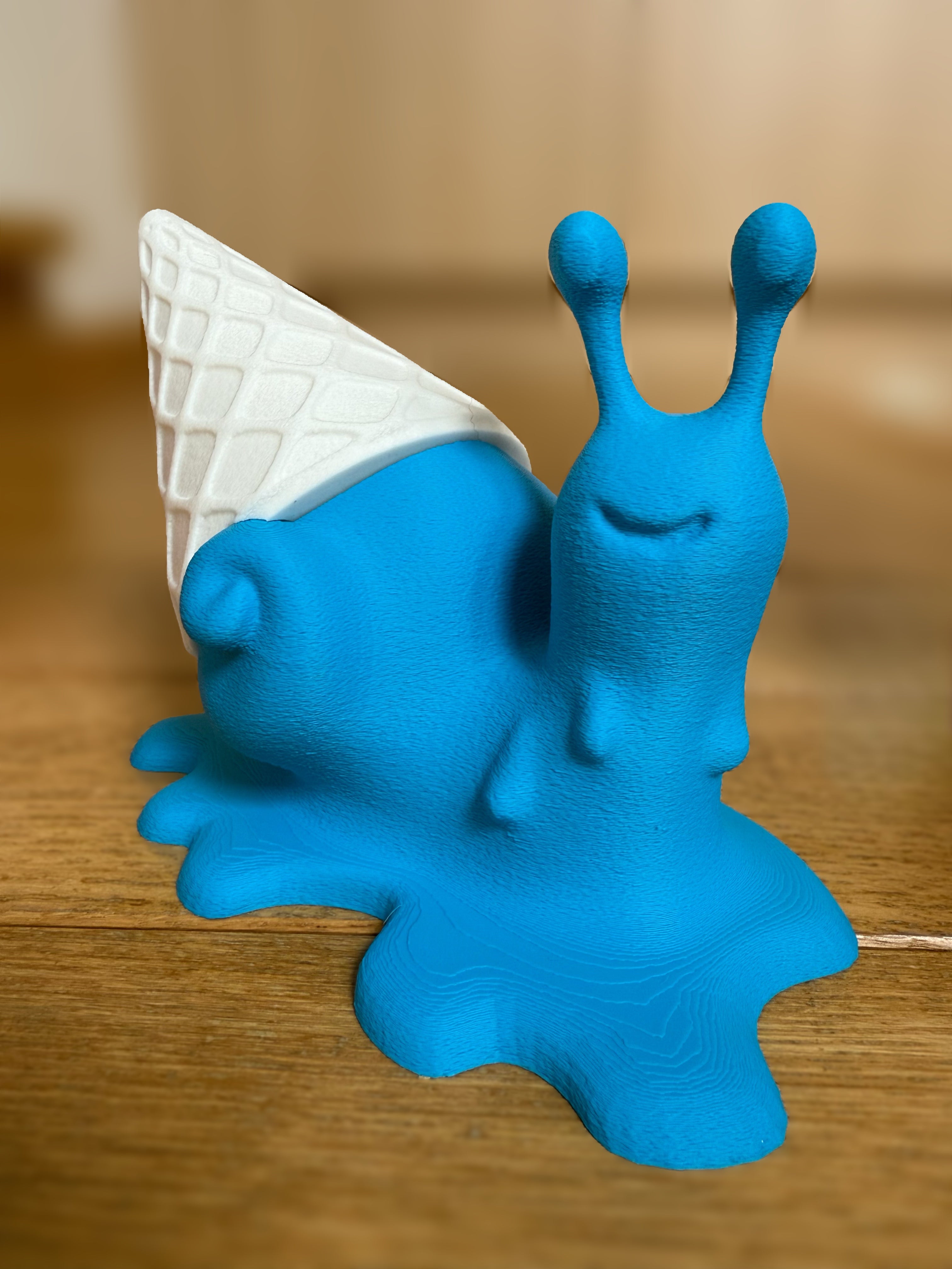 Snail Ice Cream Cyan