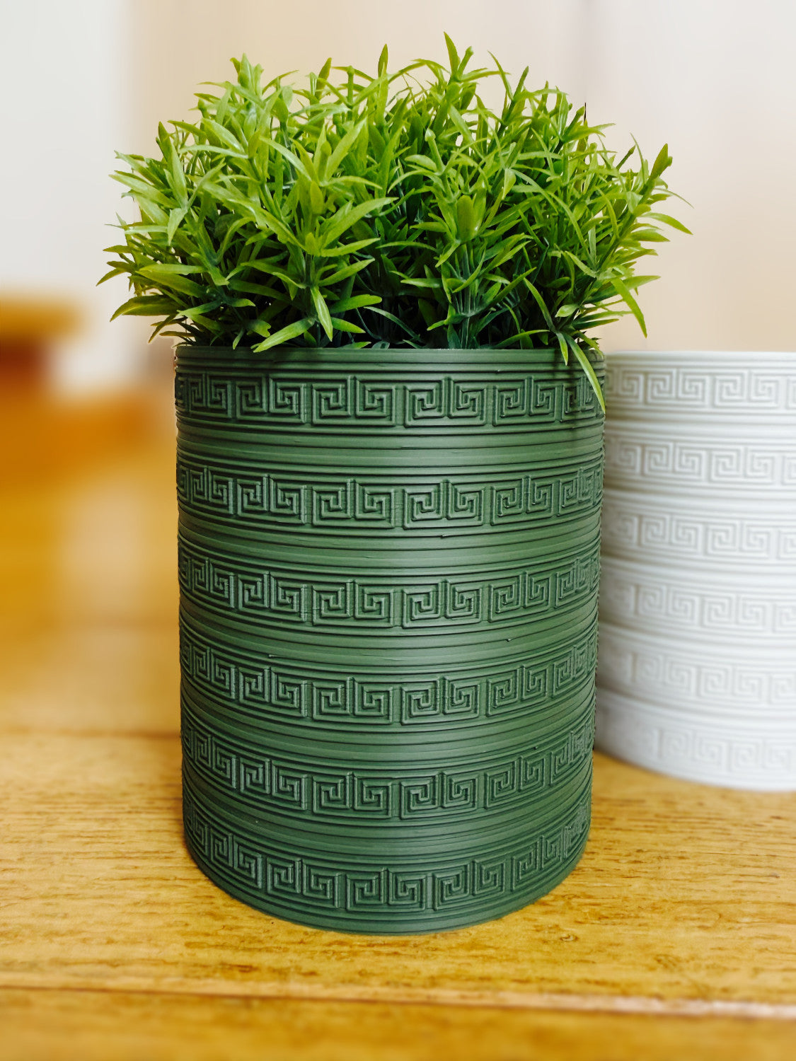 Indoor Planter and Vase "Athena" Olive Green