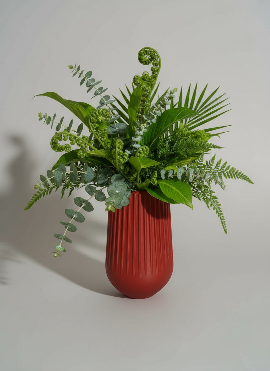 Vase "Spirit" Maroon Red