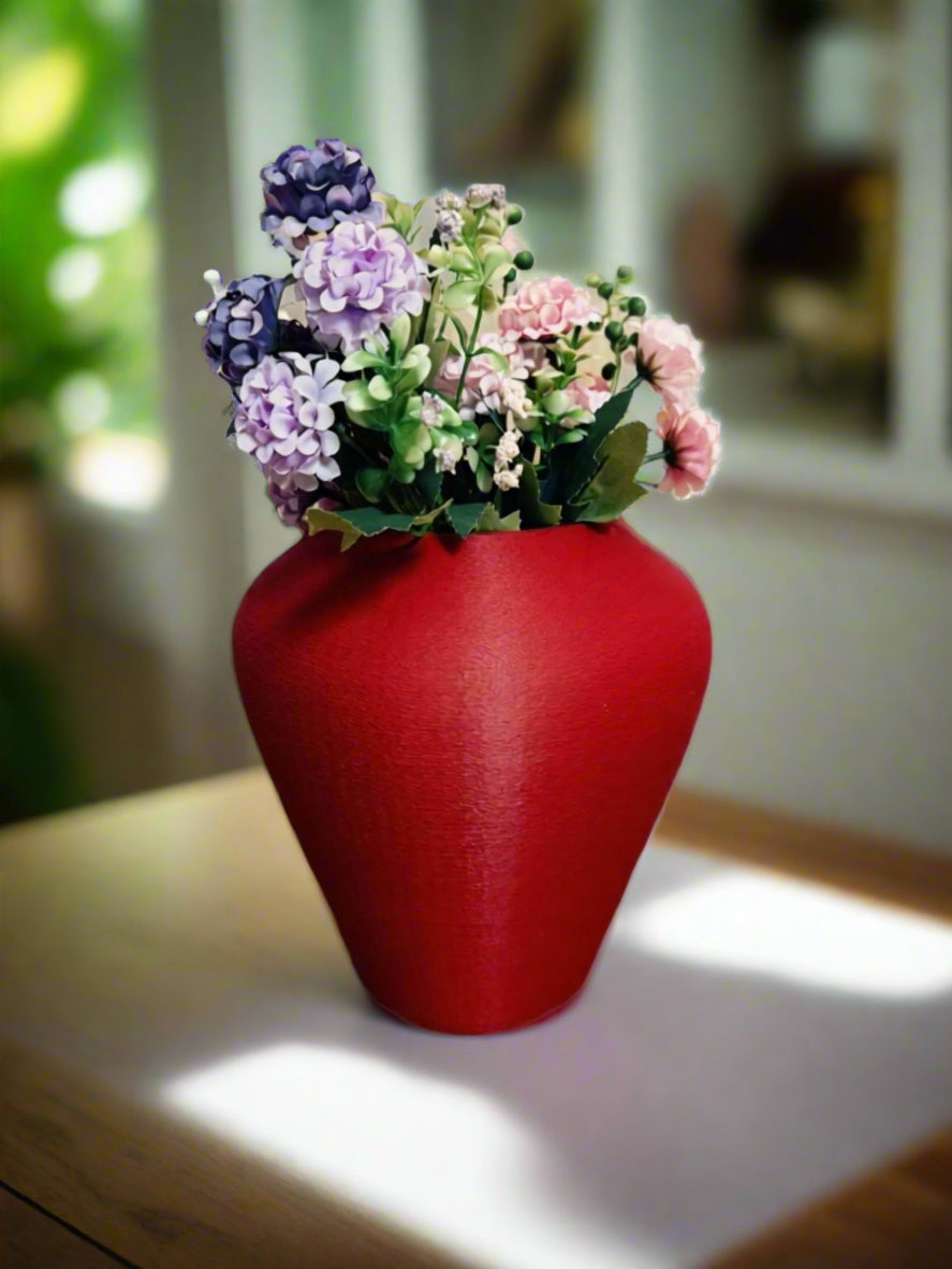 Indoor Vase "Jamilla" Maroon Red