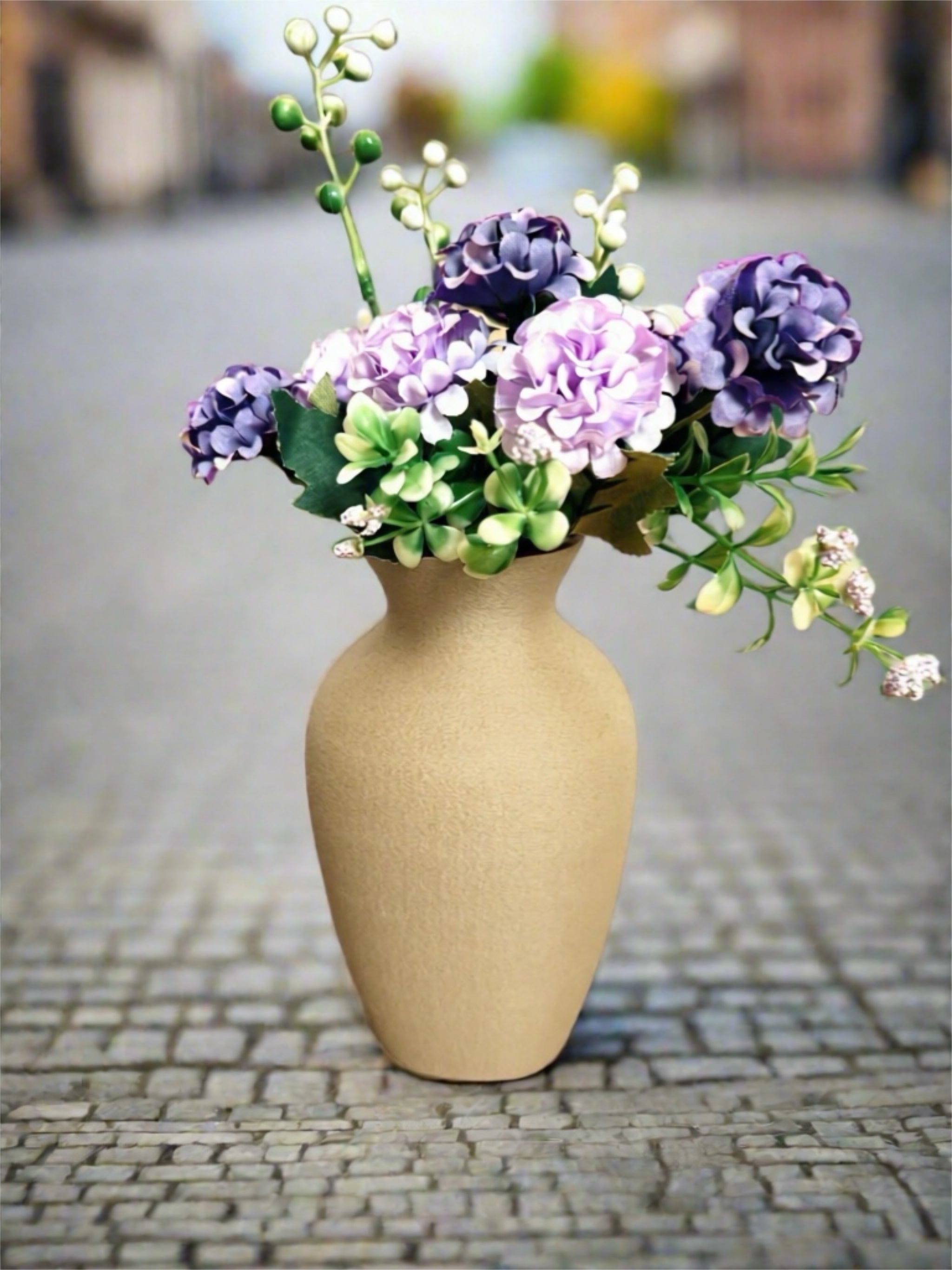 Indoor Vase "Troye" Beige