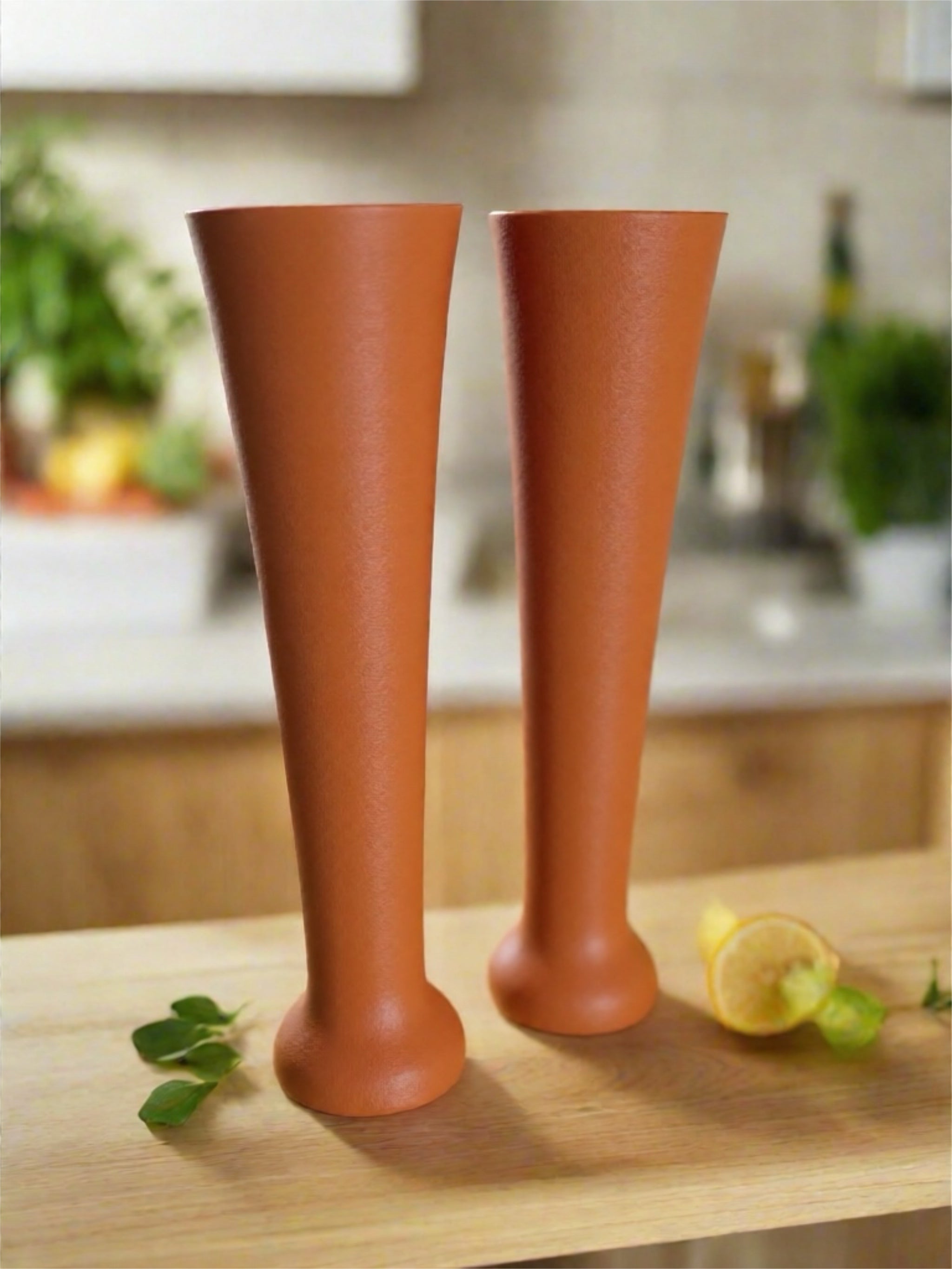 Vase Duo "Cleo" Terracotta