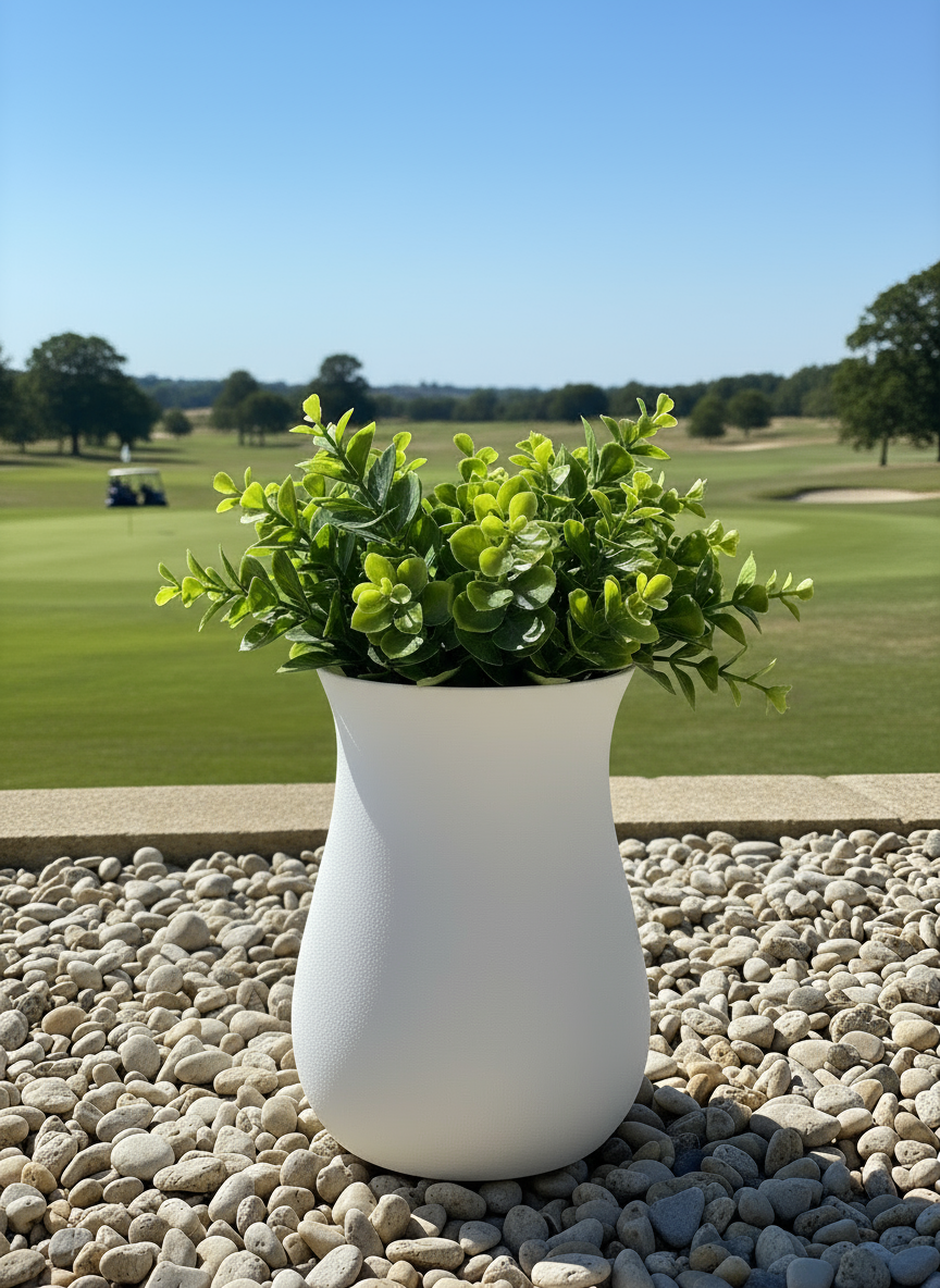 Outdoor Vase "Aero" White