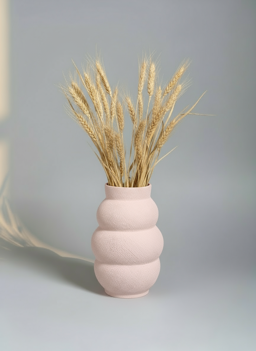 Raster Vase "Rolo" Pastel Pink