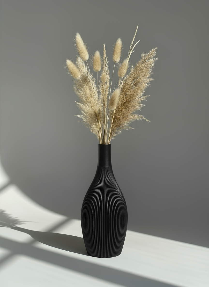 Vintage Port Vase "Calliope" Black