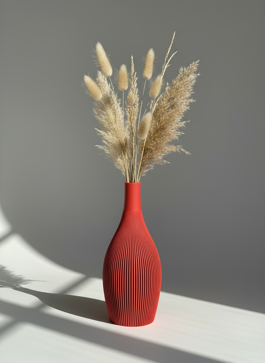 Vintage Port Vase "Calliope" Maroon Red