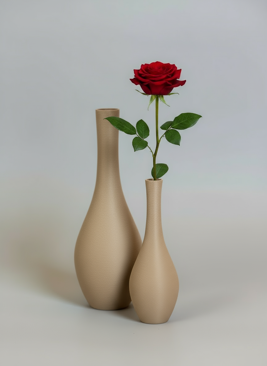 Classic Vase DUO "Swan" Beige