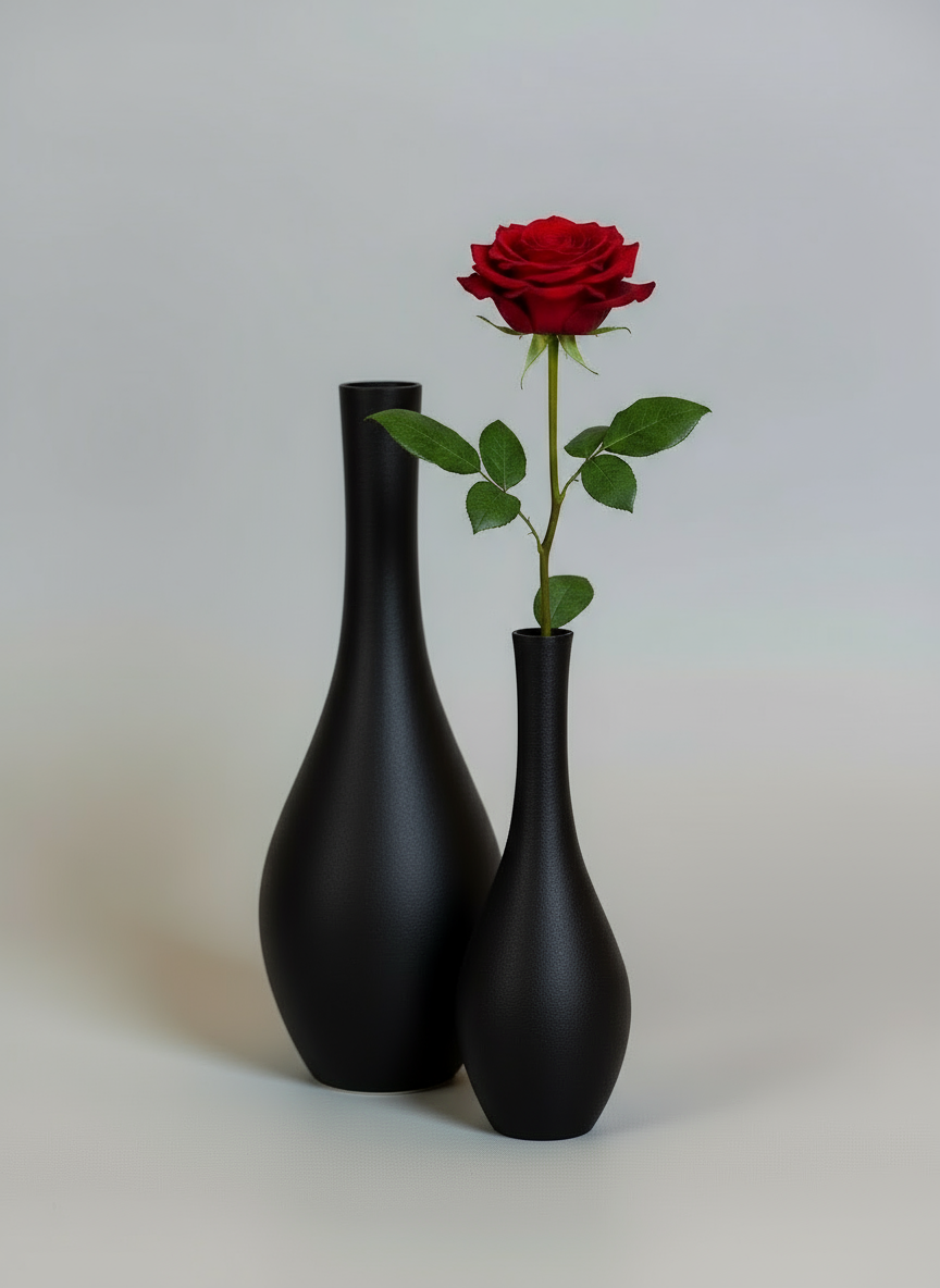 Classic Vase DUO "Swan" Black