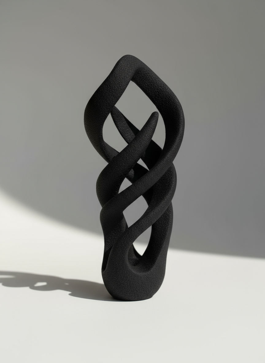 Sculpture "Organic Twist" Black