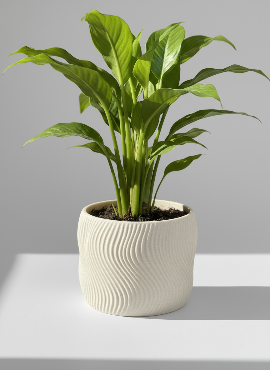 Planter "Dolce" Cream White