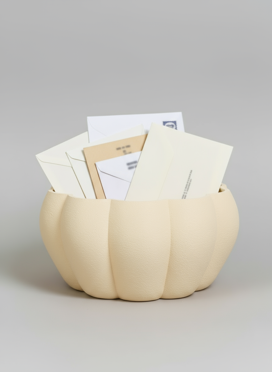 Bowl "Pumpkin Treat" Cream White