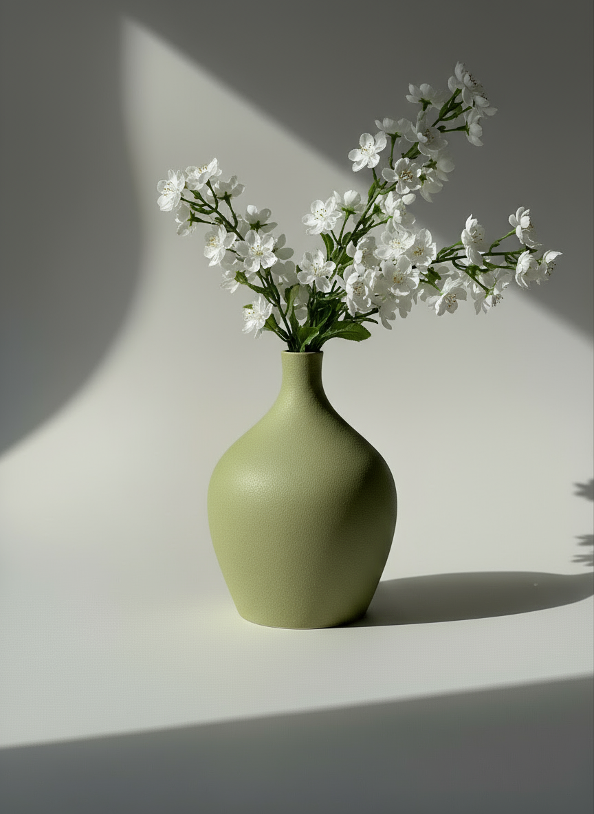 Vase "Rum" Olive Green