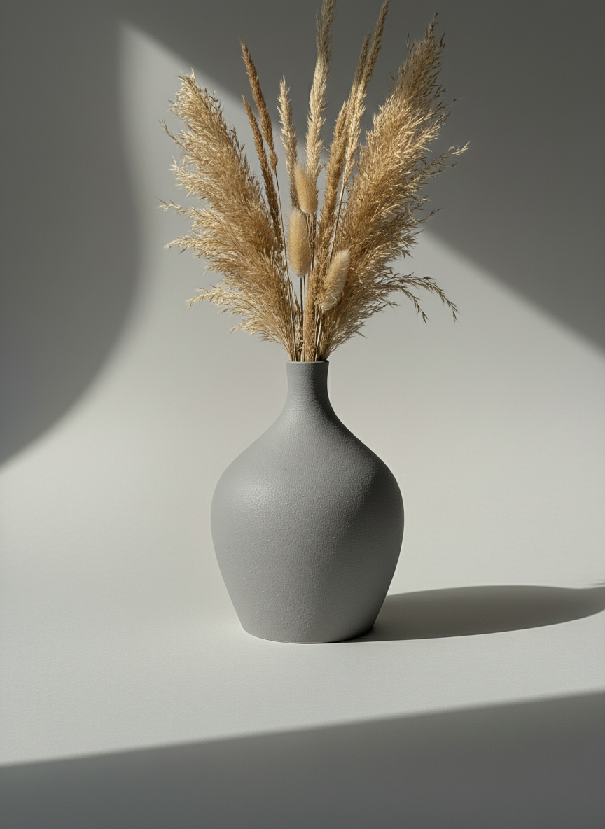 Vase "Rum" Light Grey