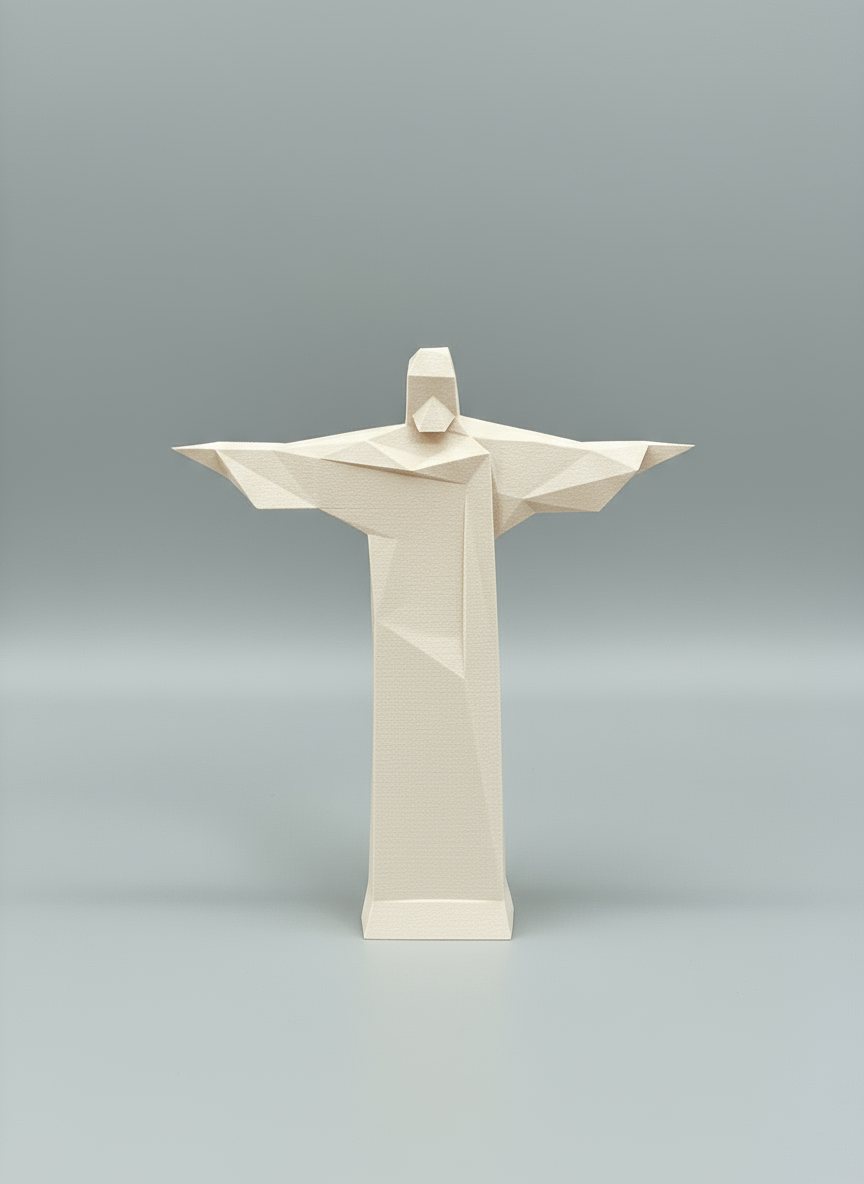 Statue "Christ the Redeemer" Cream White