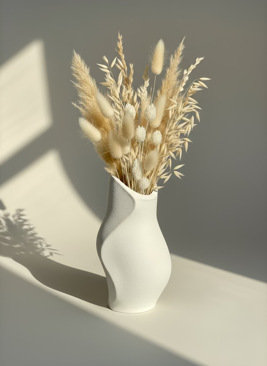 Vase "Modern Flame" White