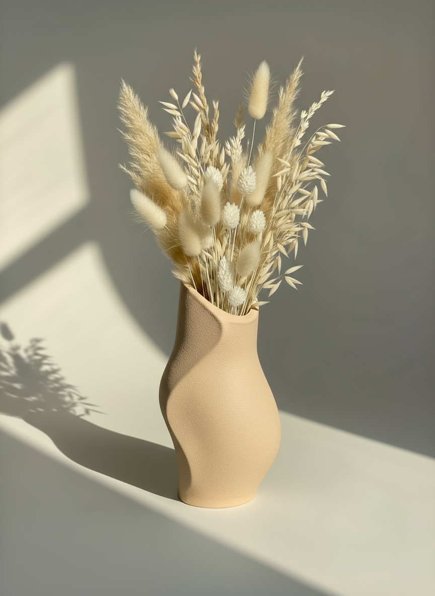 Vase "Modern Flame" Beige