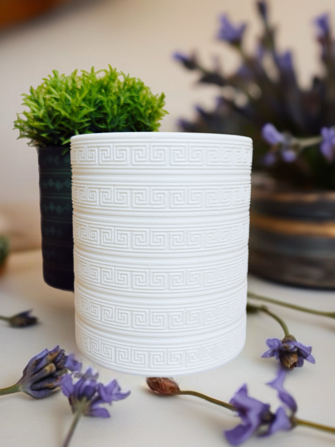 Indoor Planter and Vase "Athena" White