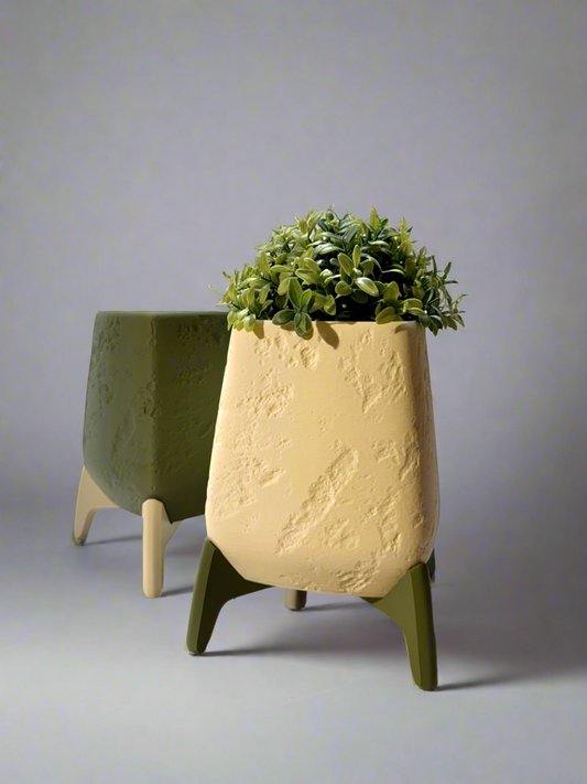 Planter with Concrete Texture "Freya"