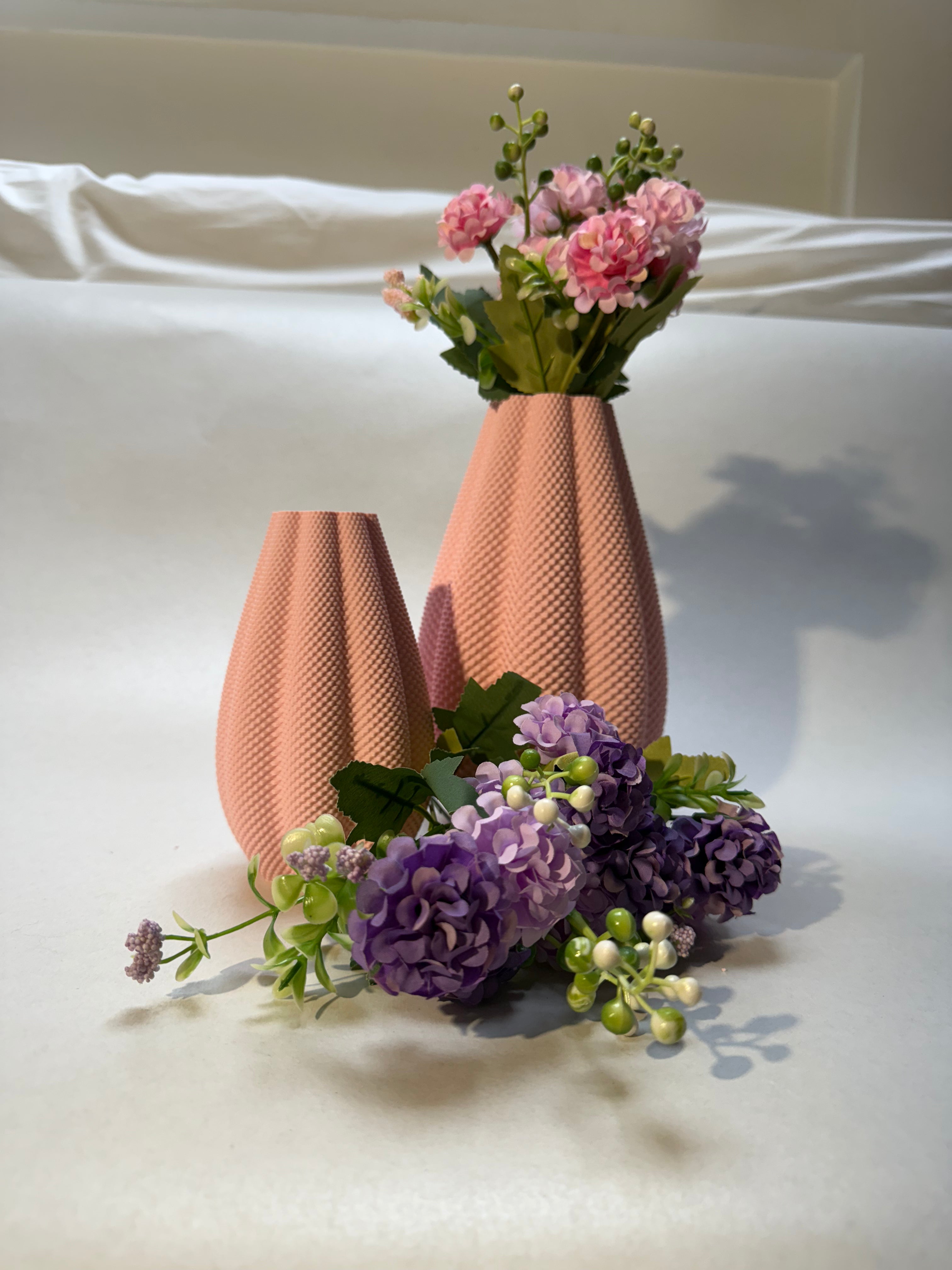 Indoor Duo Vases "Sol" for Dried Flowers or Grasses