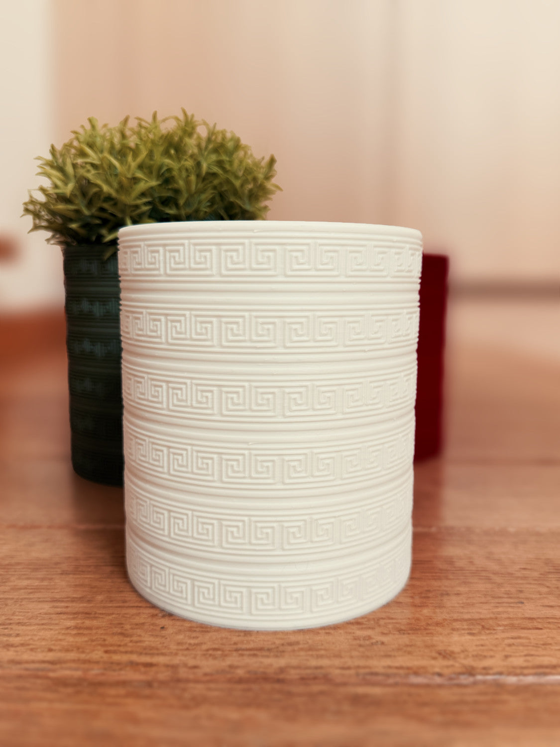 Indoor Planter and Vase "Athena" with Integrated Water Drainage
