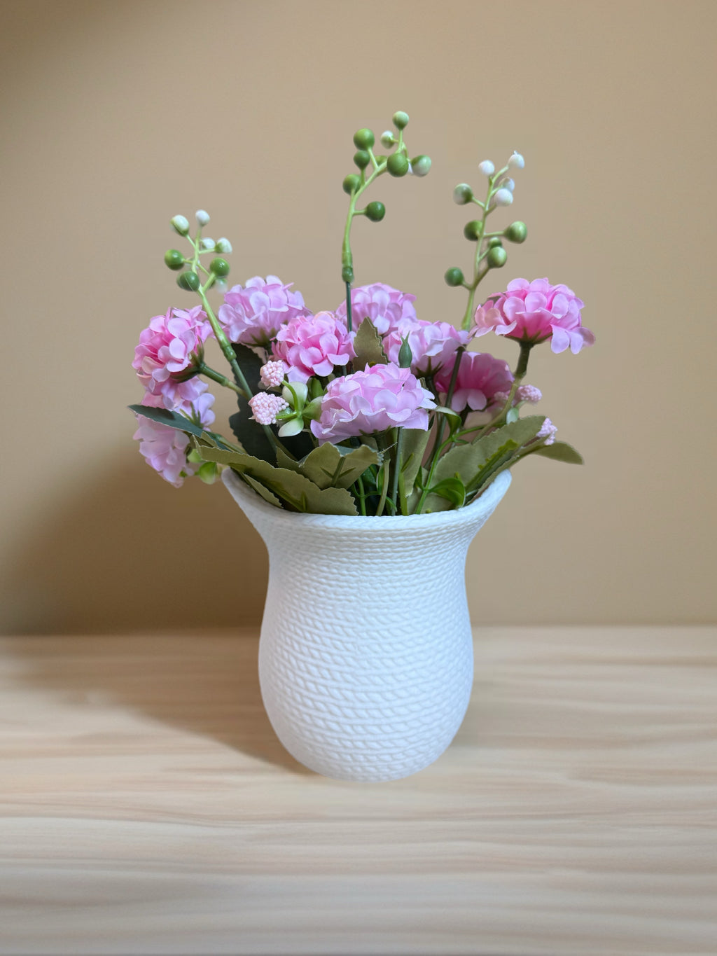 Indoor Planter " Small Jute" White