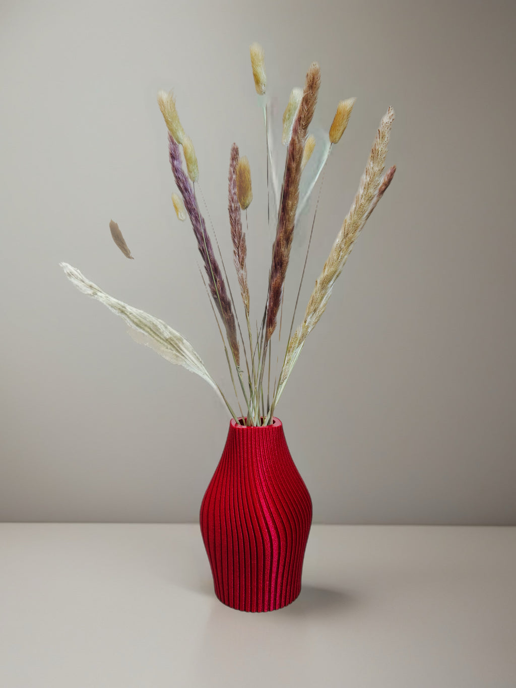 Vase "Lucky" Maroon Red