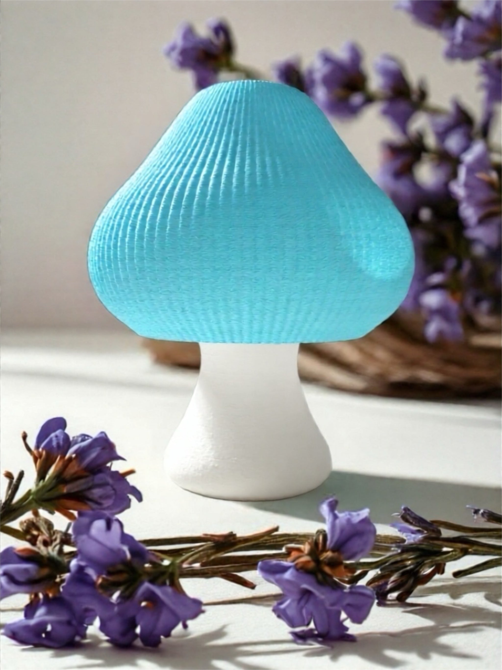 Kids Lamp "Groove Mushroom" Pastel Blue