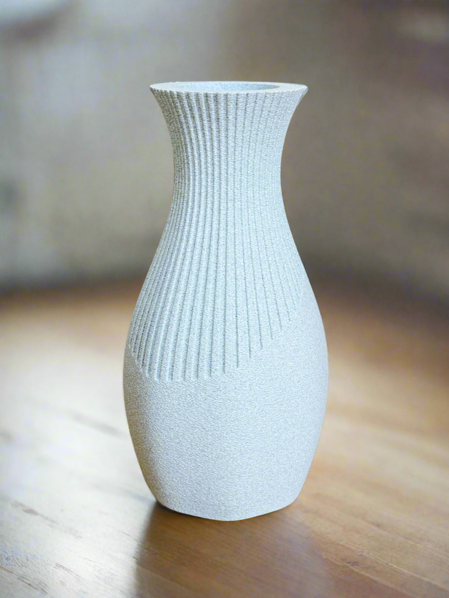 Vase "Tallo" Marble White