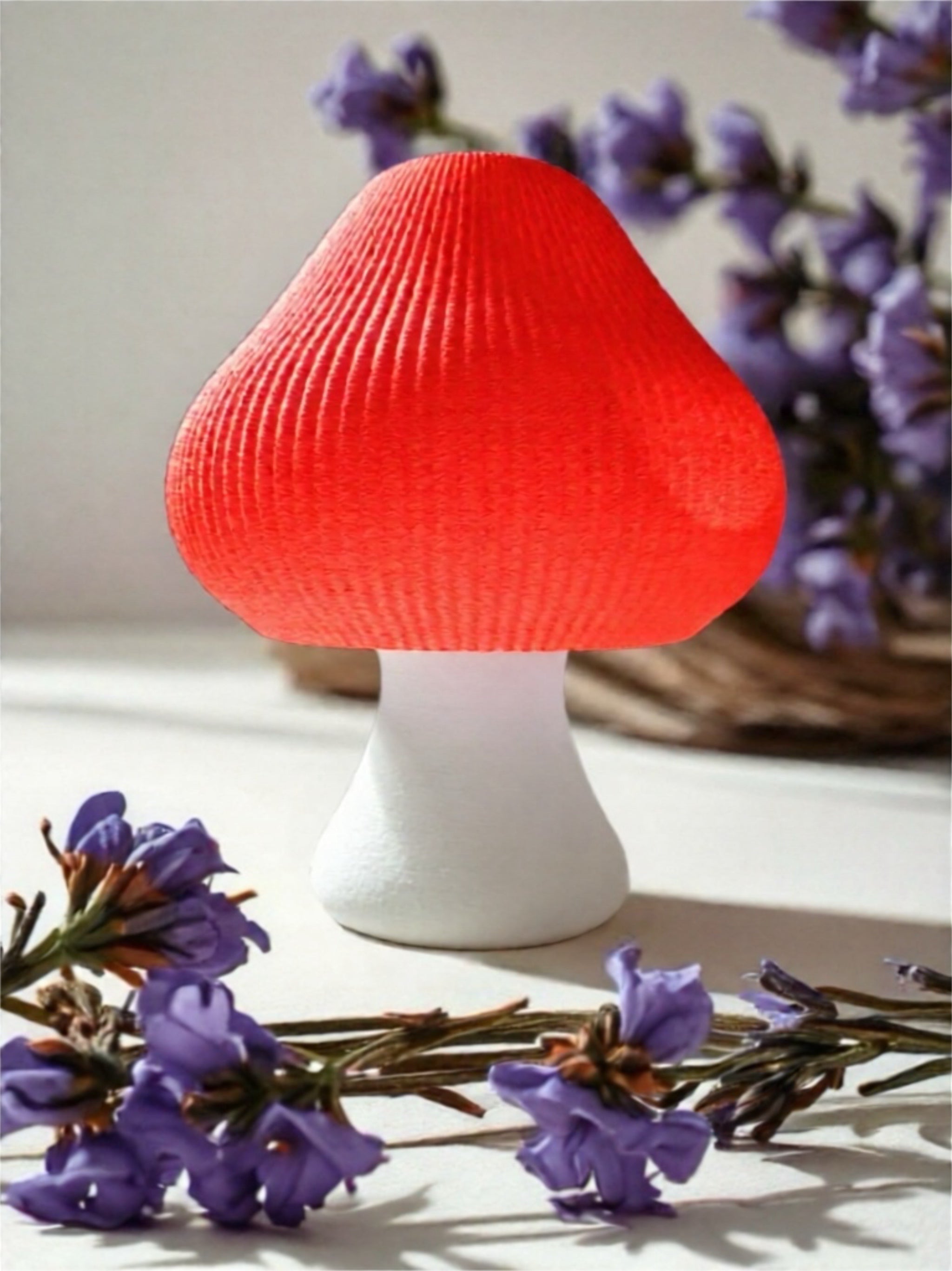 Kids Lamp "Groove Mushroom" Red