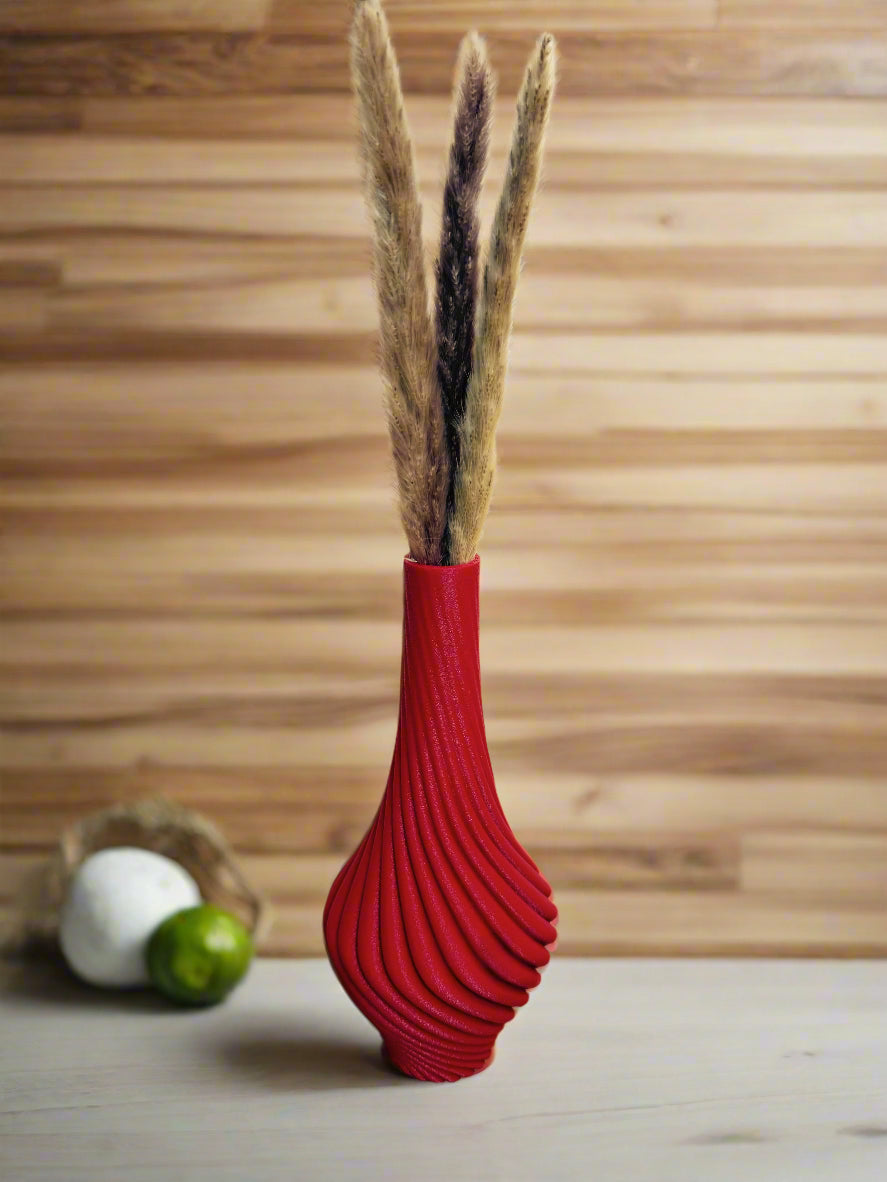 Vase "Barbamama" Maroon Red