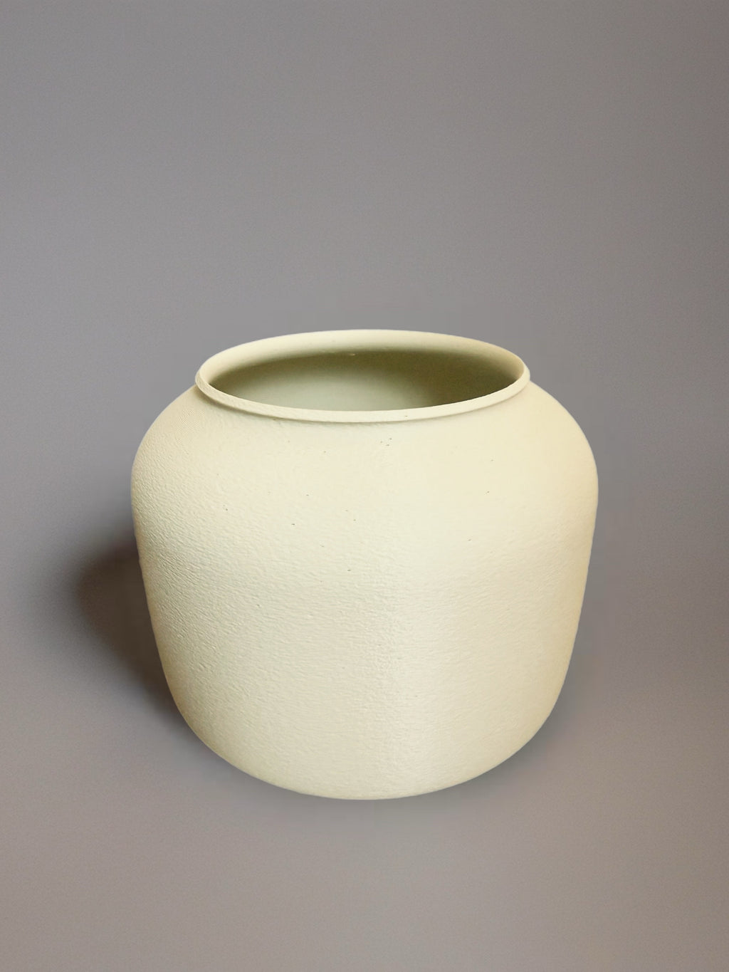 Vase and Indoor Planter "Mercury" Cream White