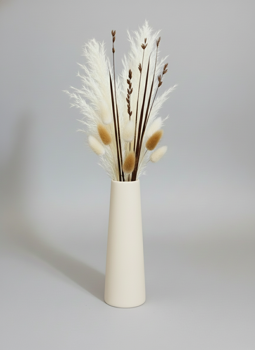 Vase "Obelisk" Cream White