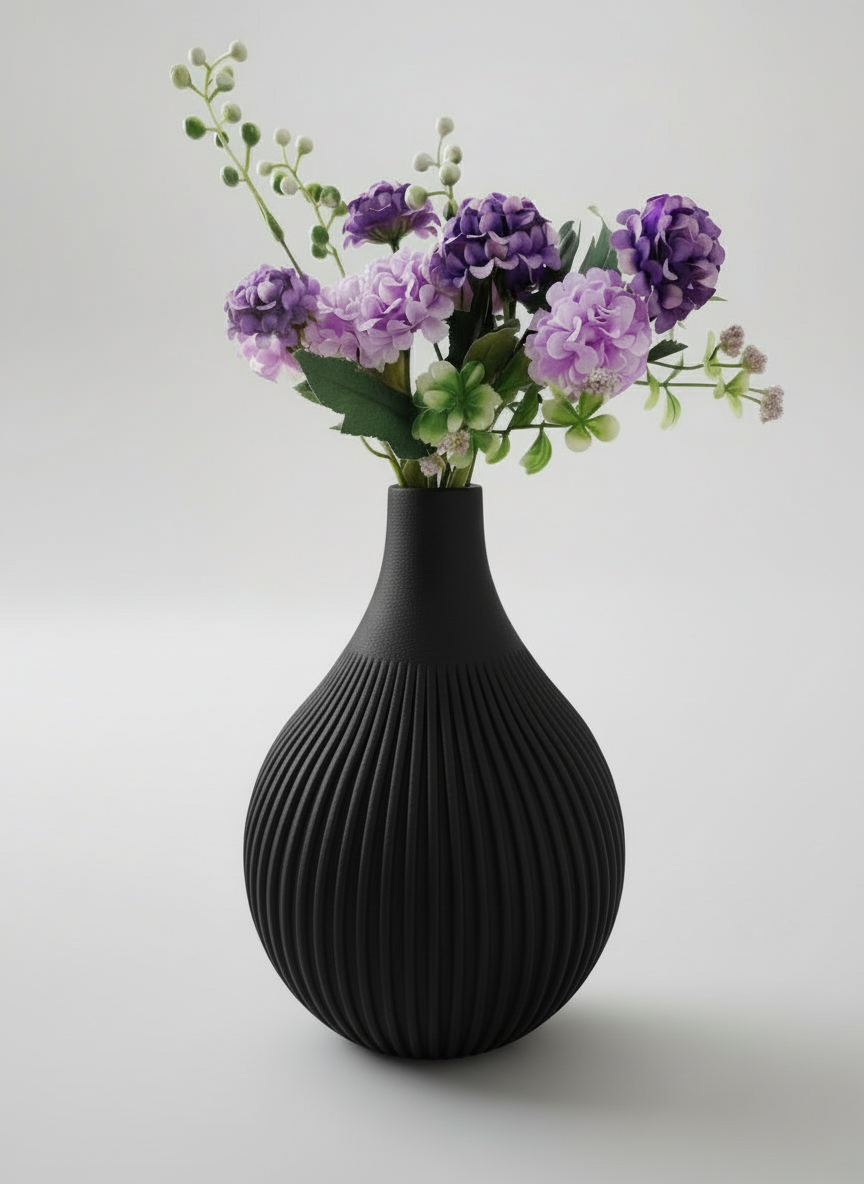 Vase "Obira" Black