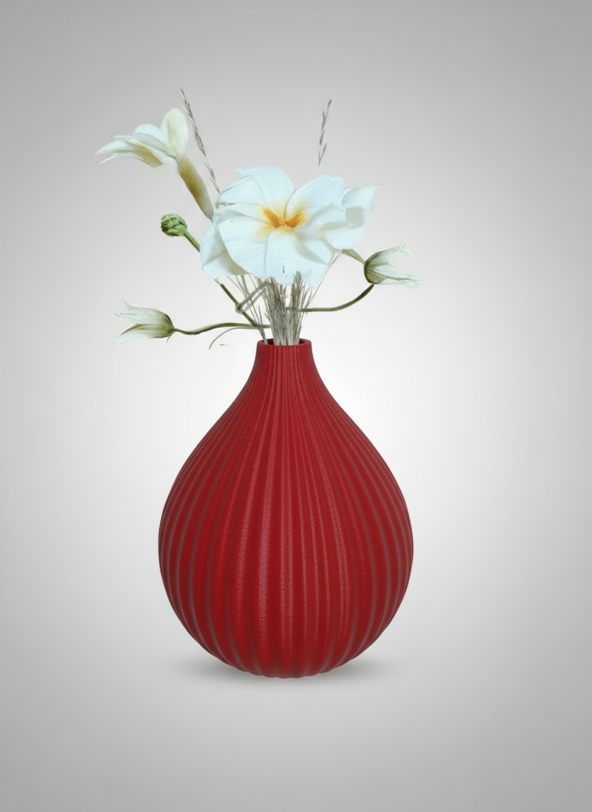 Vase "Alhambra" Maroon Red