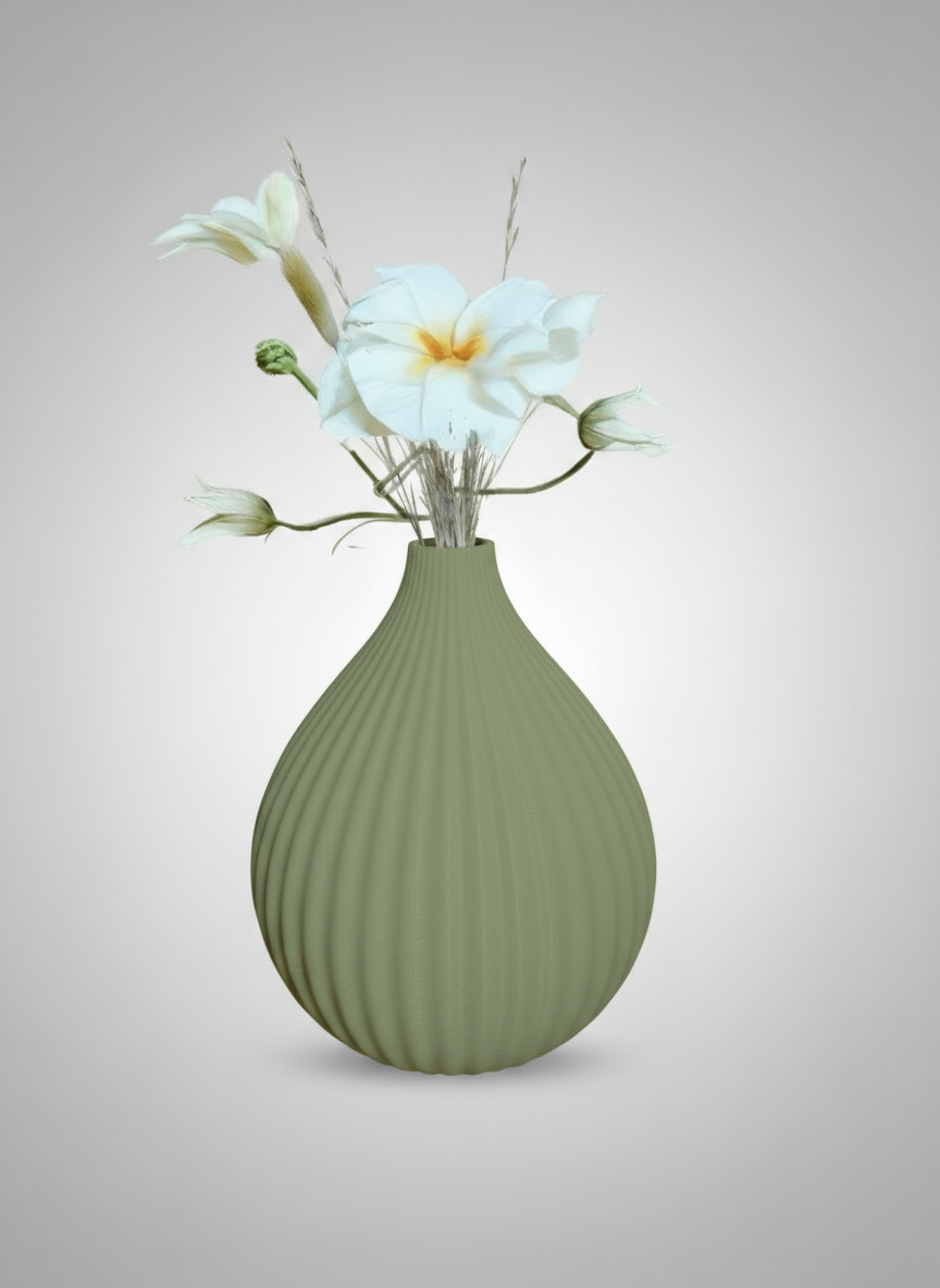 Vase "Alhambra" Olive Green