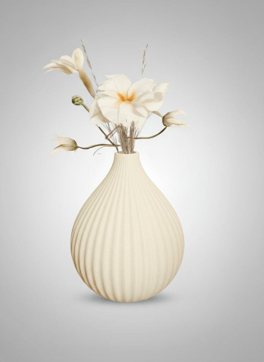 Vase "Alhambra" Cream White