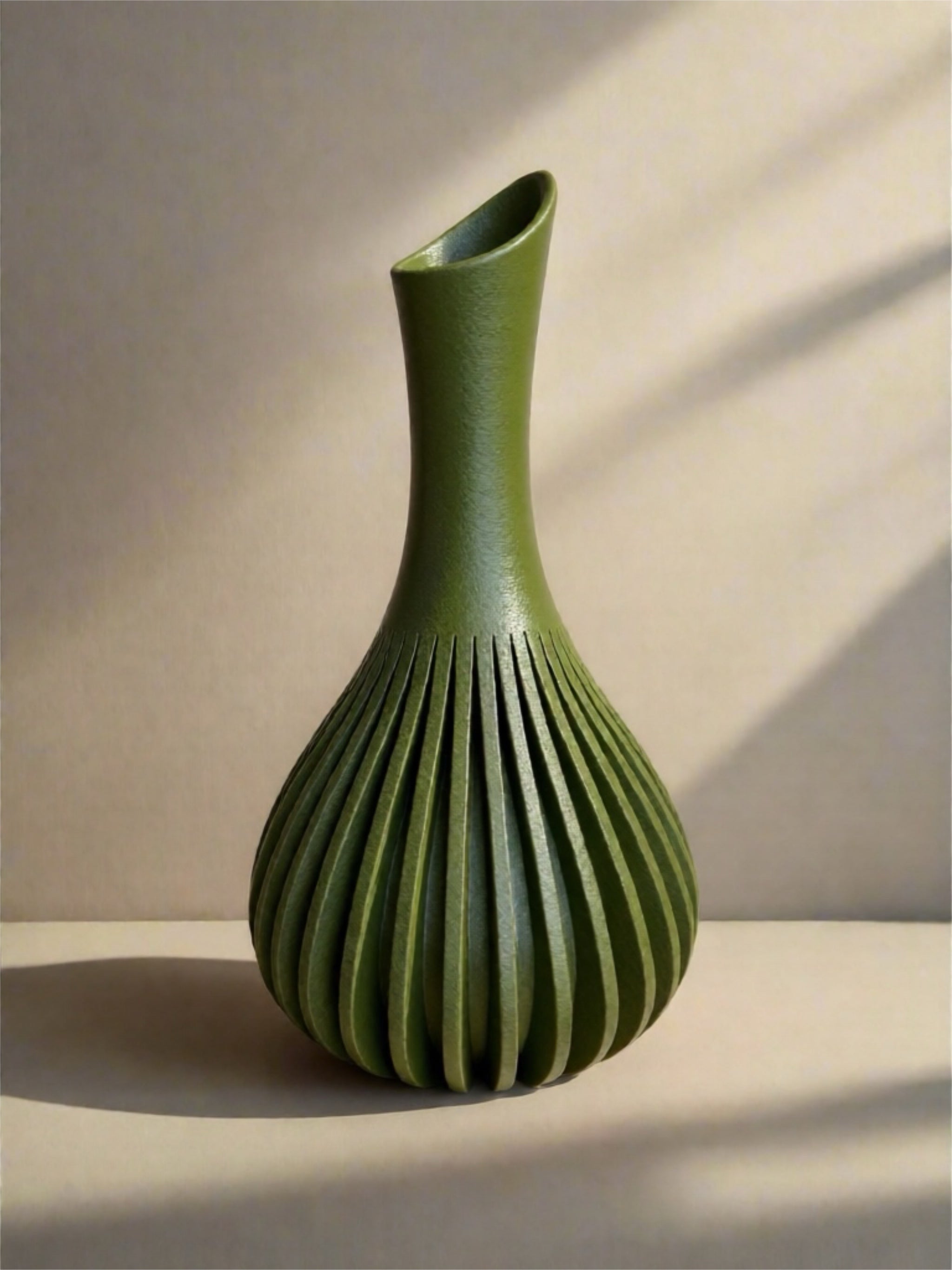 Turkish Vase "Antalya" Olive Green