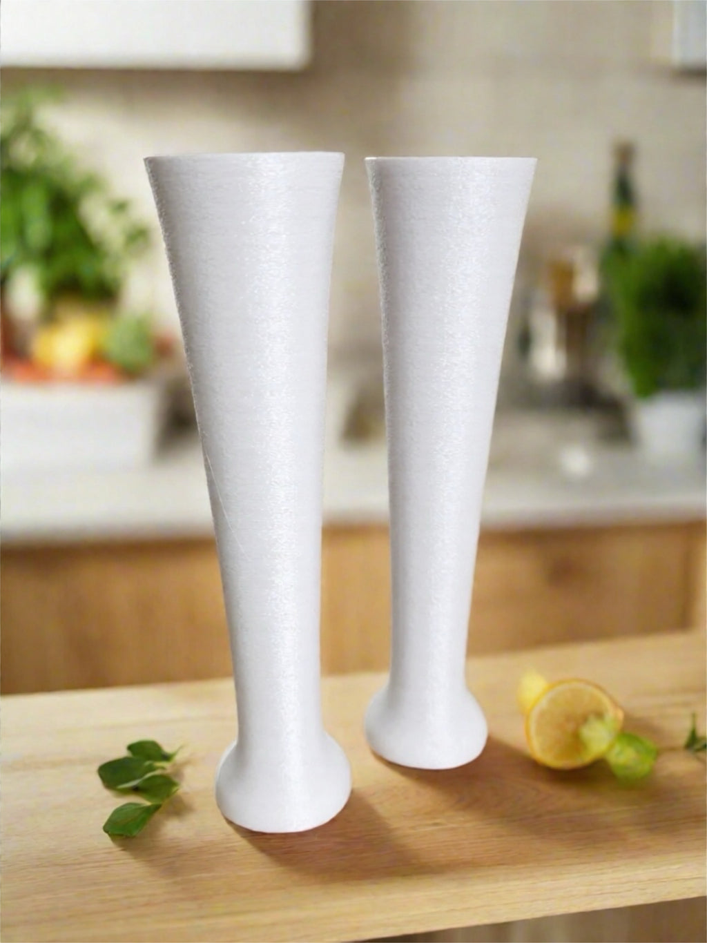 Vase Duo "Cleo" White