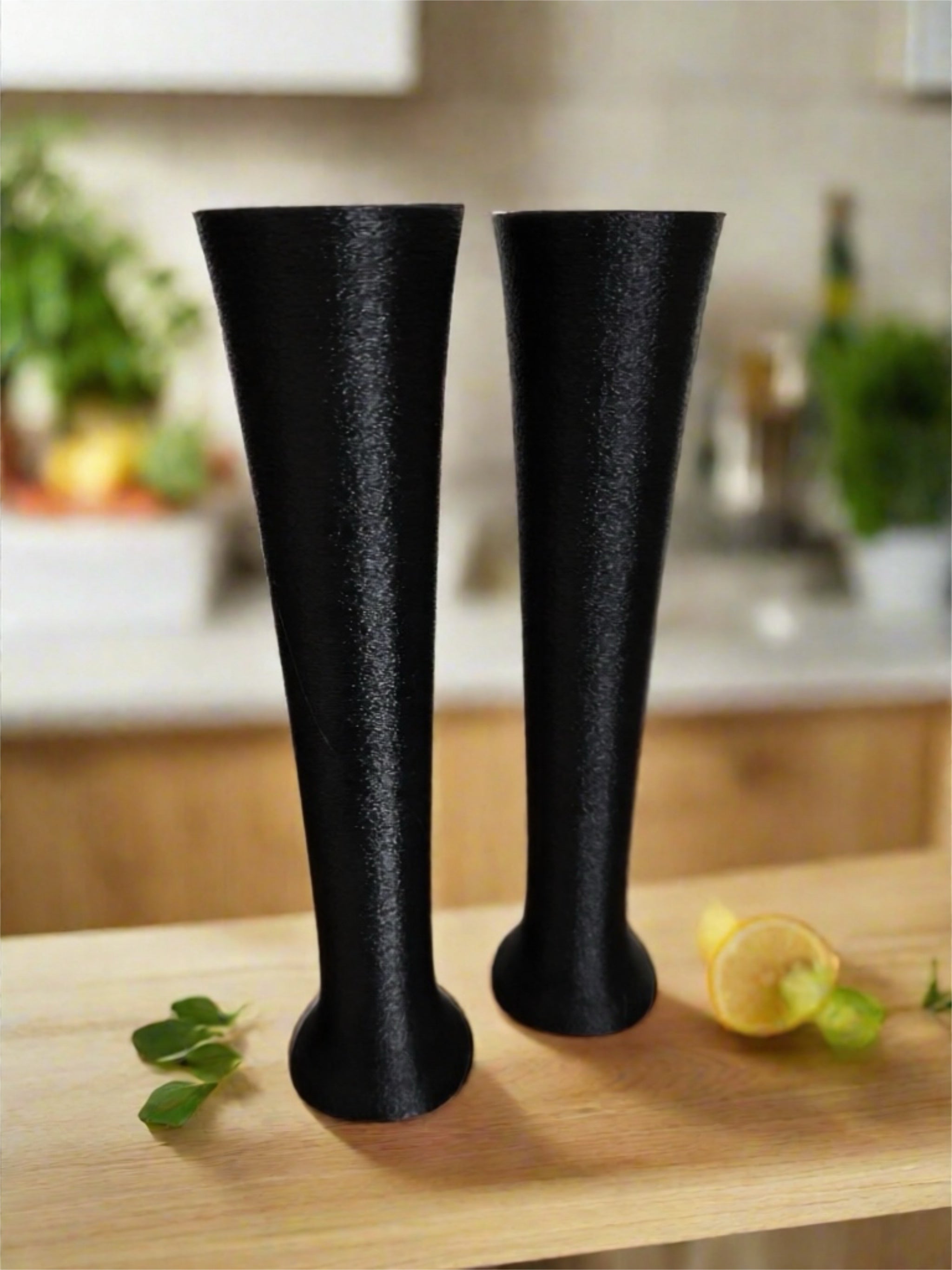 Vase Duo "Cleo" Black