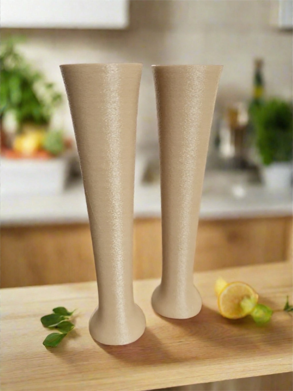 Vase Duo "Cleo" Beige