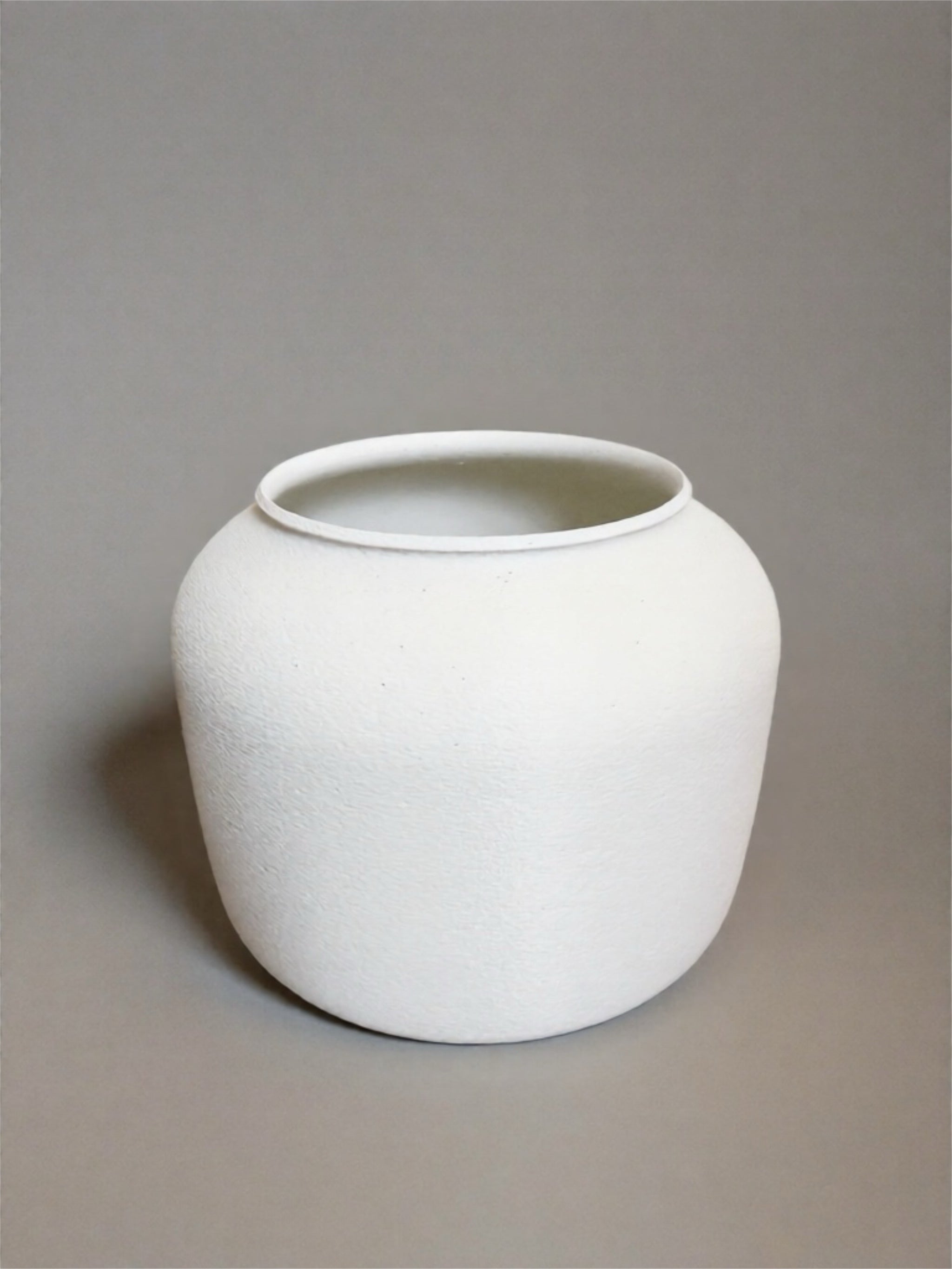 Vase and Indoor Planter "Mercury" White