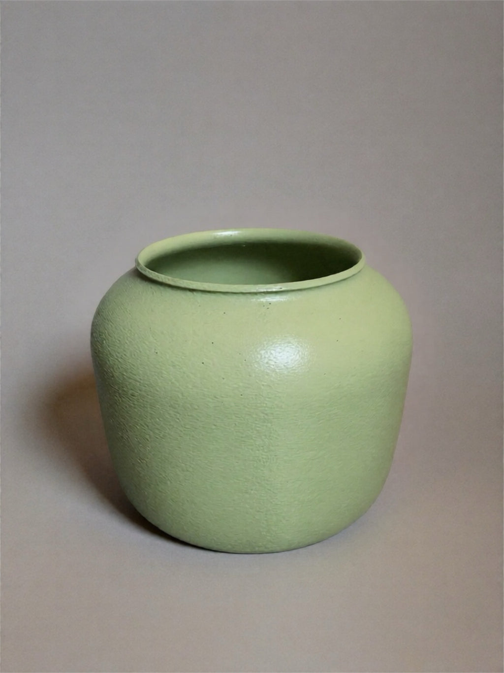 Vase and Indoor Planter "Mercury" Olive Green