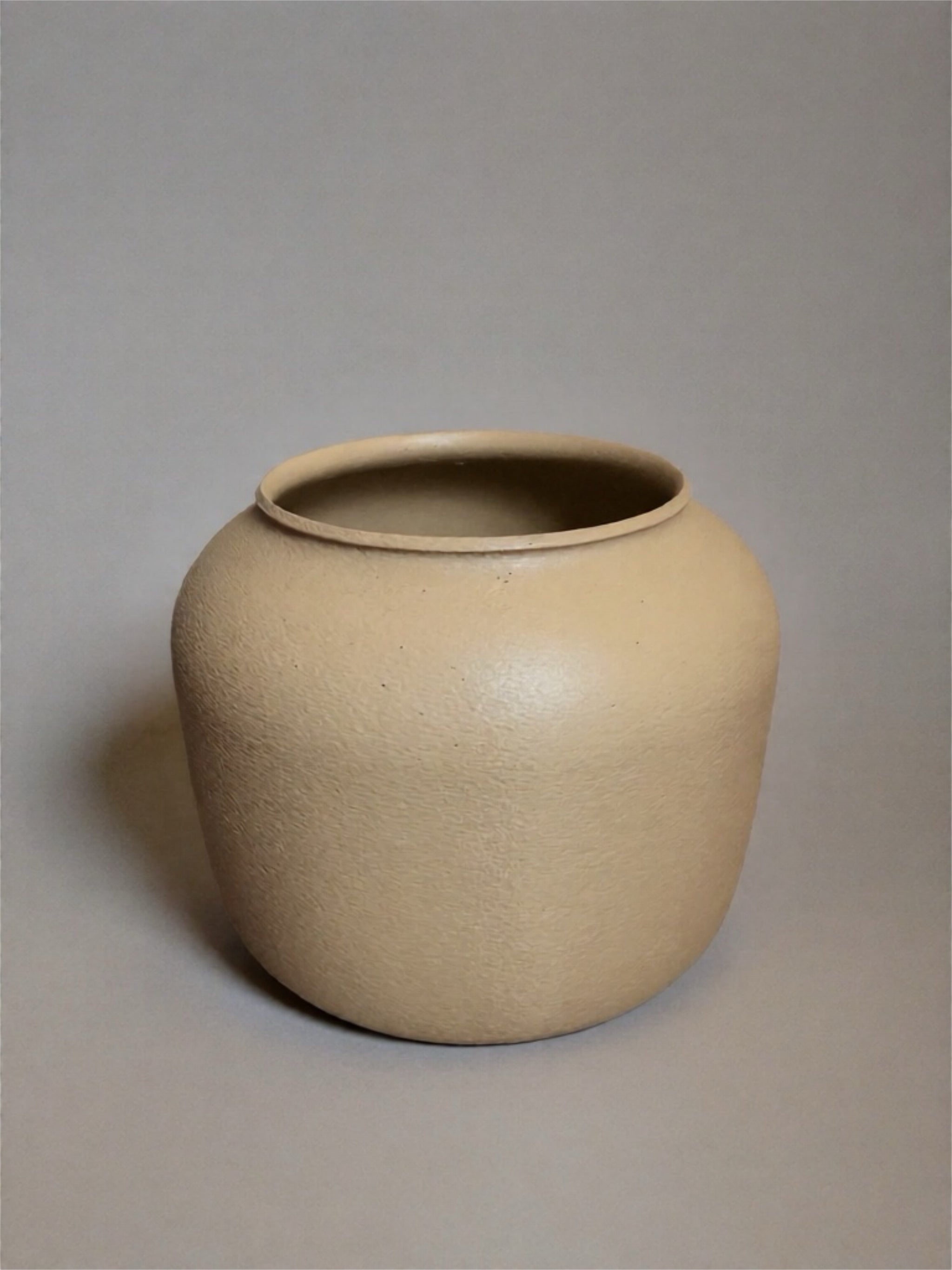 Vase and Indoor Planter "Mercury" Beige