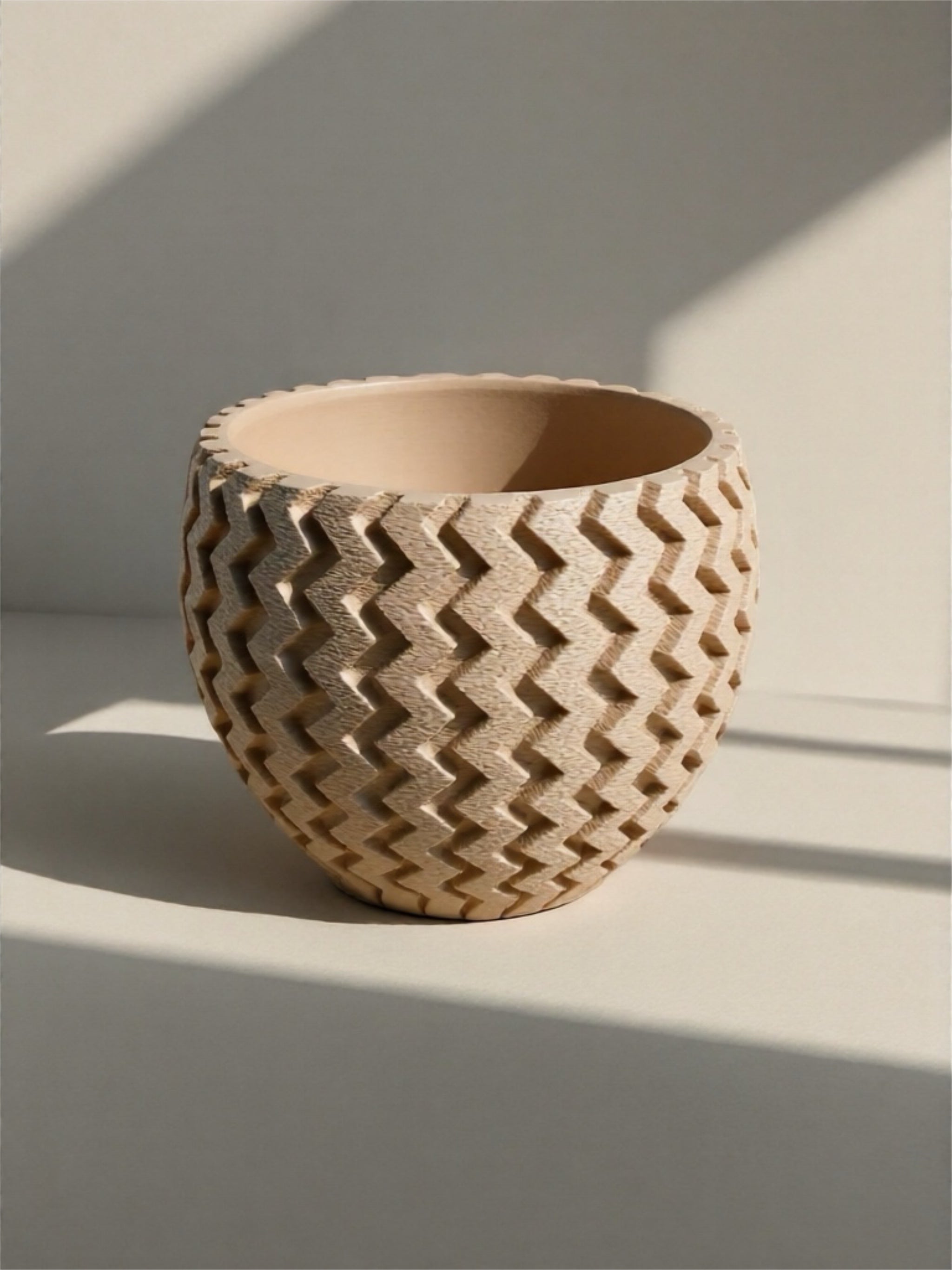 Planter Solo or Duo "Radiona" Beige