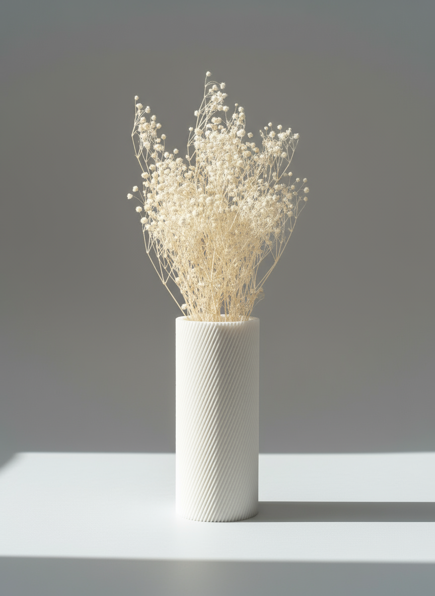 Minimalist Vase "Costa" White