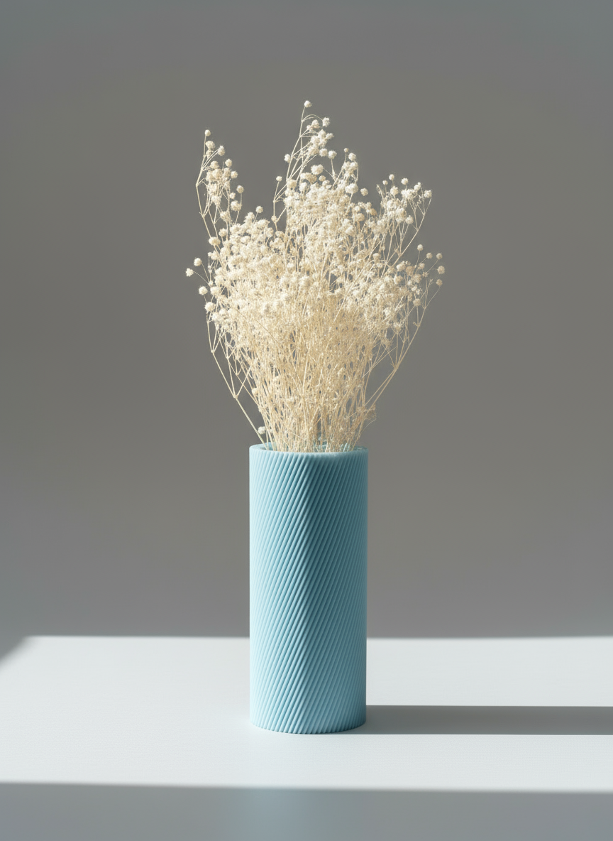Minimalist Vase "Costa" Pastel Blue