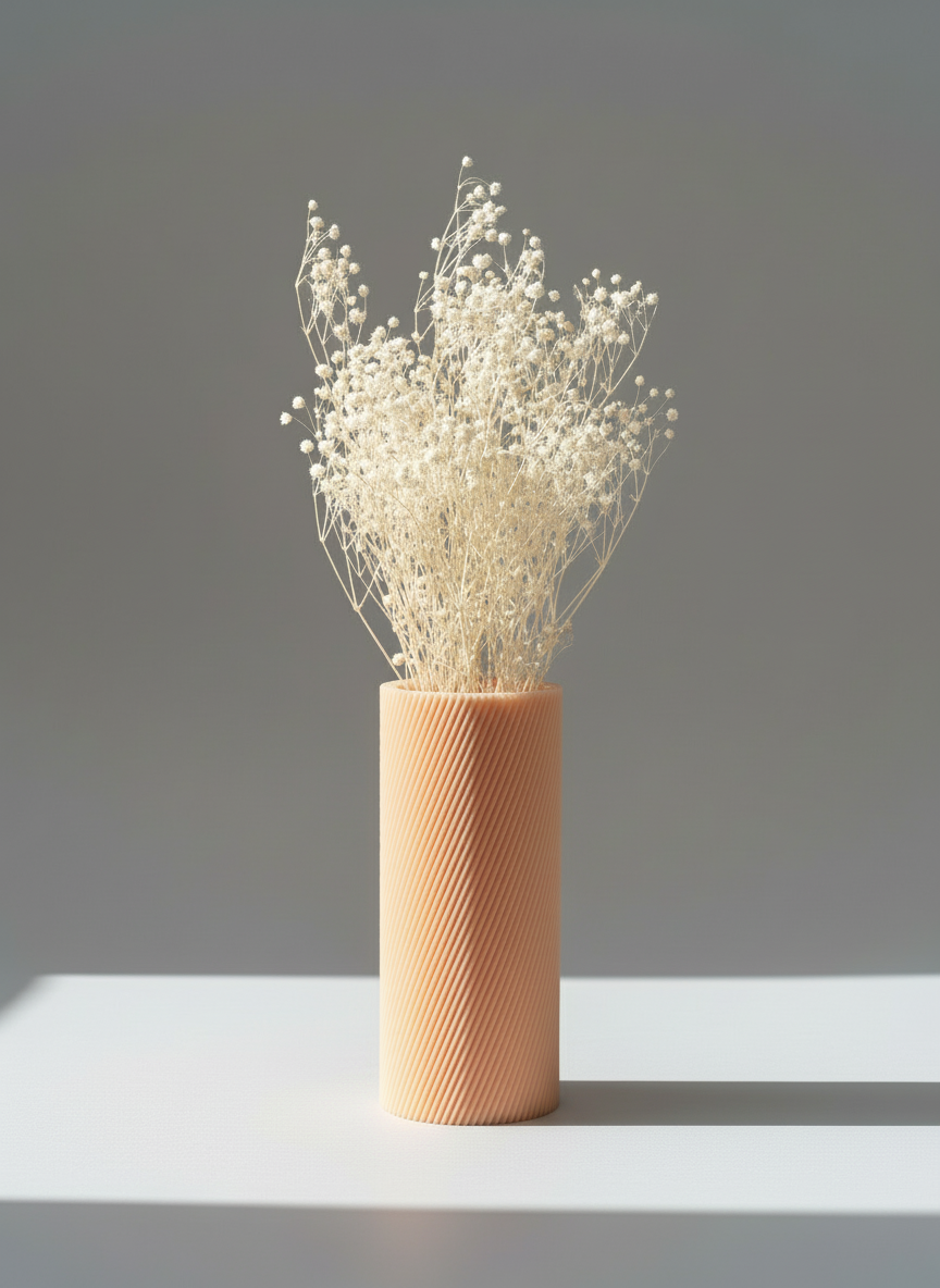 Minimalist Vase "Costa" Pastel Peach