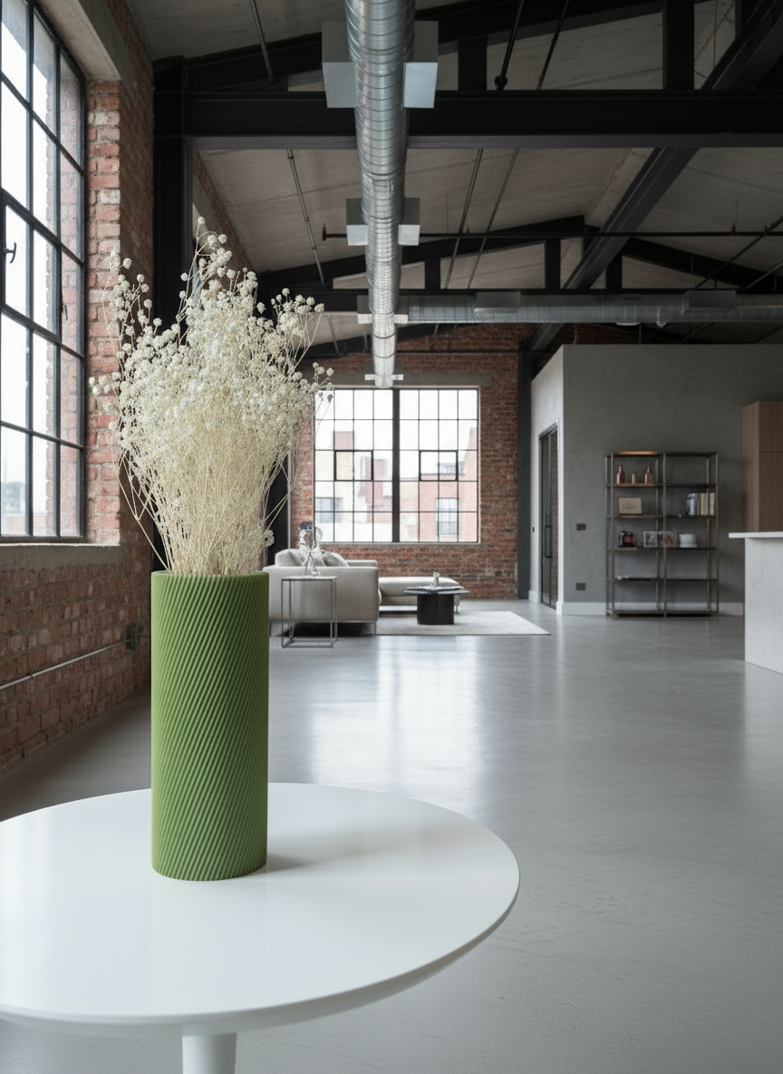 3D Printed Vases Decor Lamp Art - Minimalist Vase "Costa"