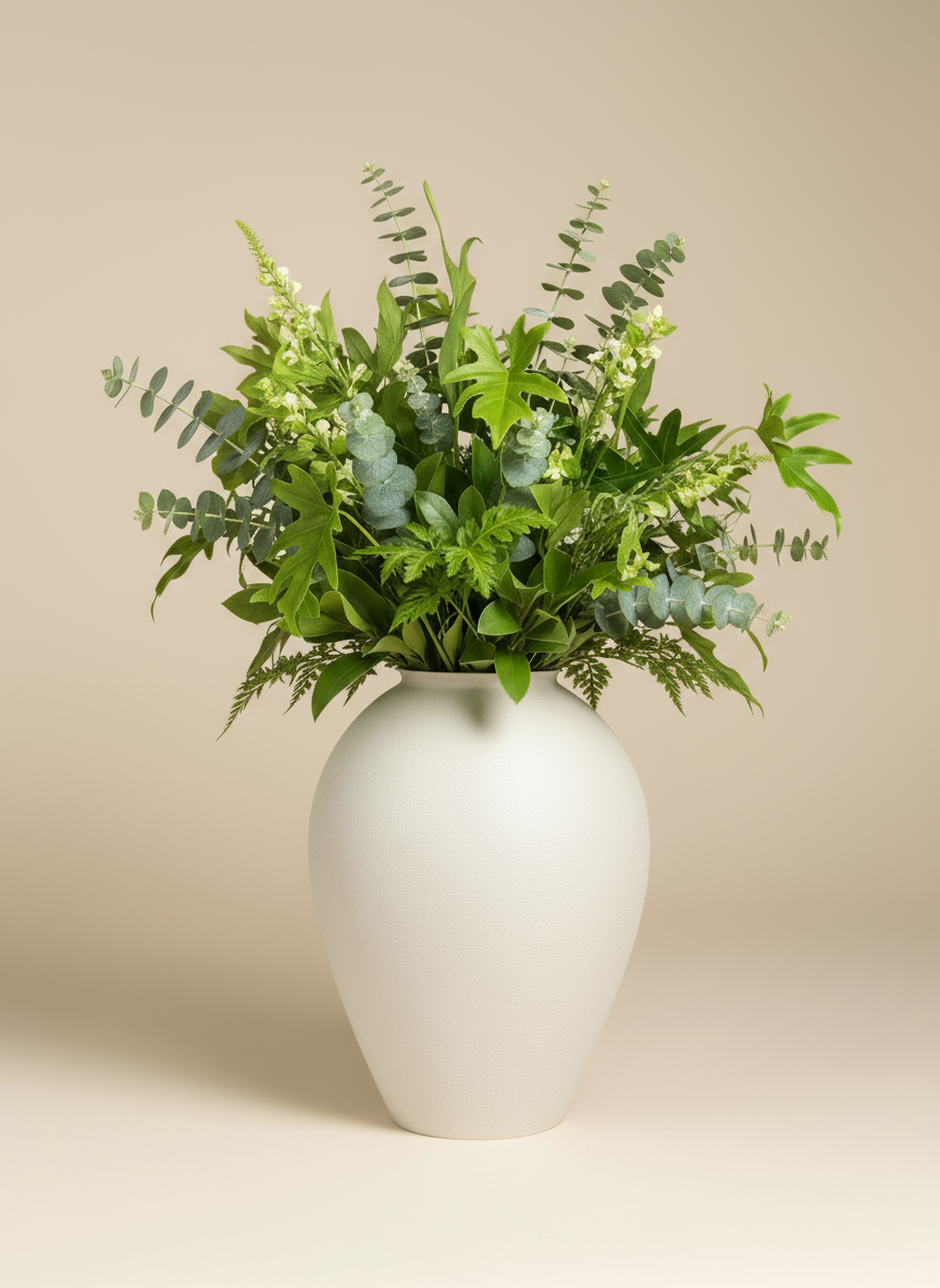 Roman Vase "Napoli" White